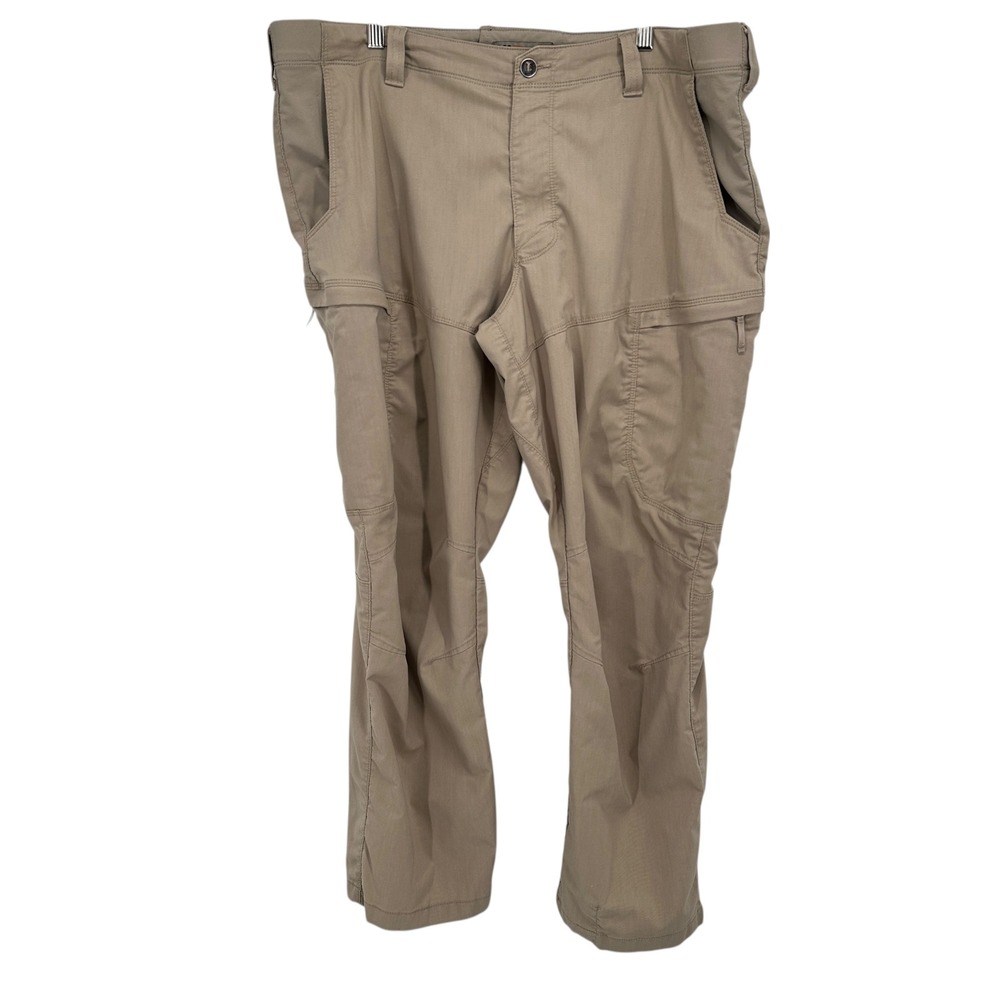 5.11 Tactical Men's Khaki Cargo Convertible Zip Off Pants Size 42x30